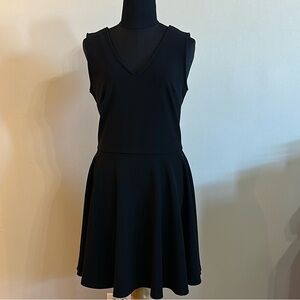 Boston Proper Black Fit and Flare Dress